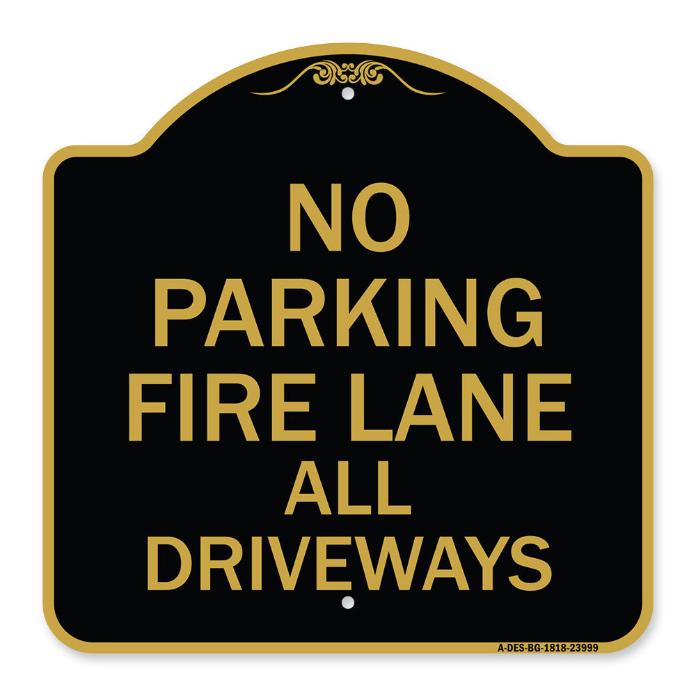 Fire Lane All Driveways