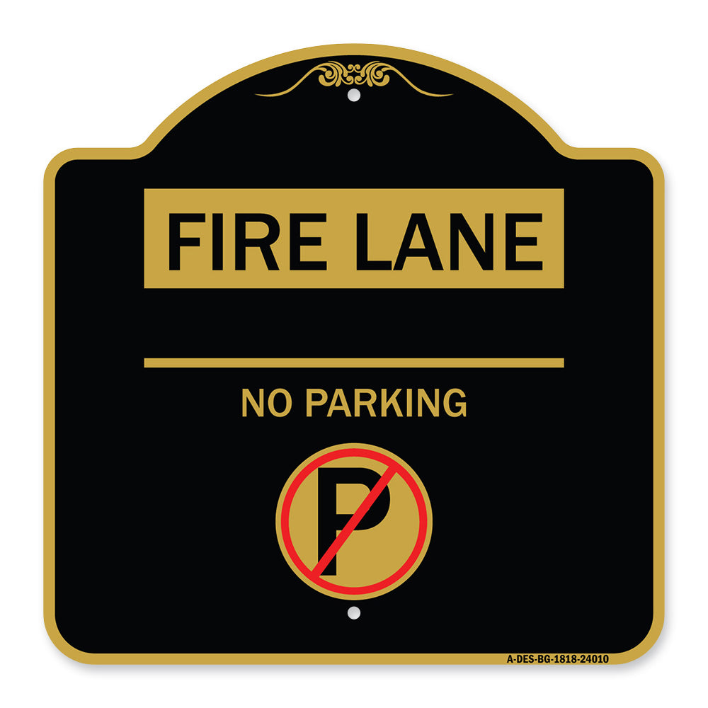 Fire Lane - No Parking (With No Parking Symbol)