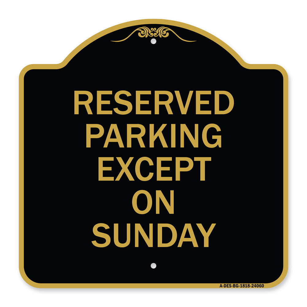 Except on Sunday