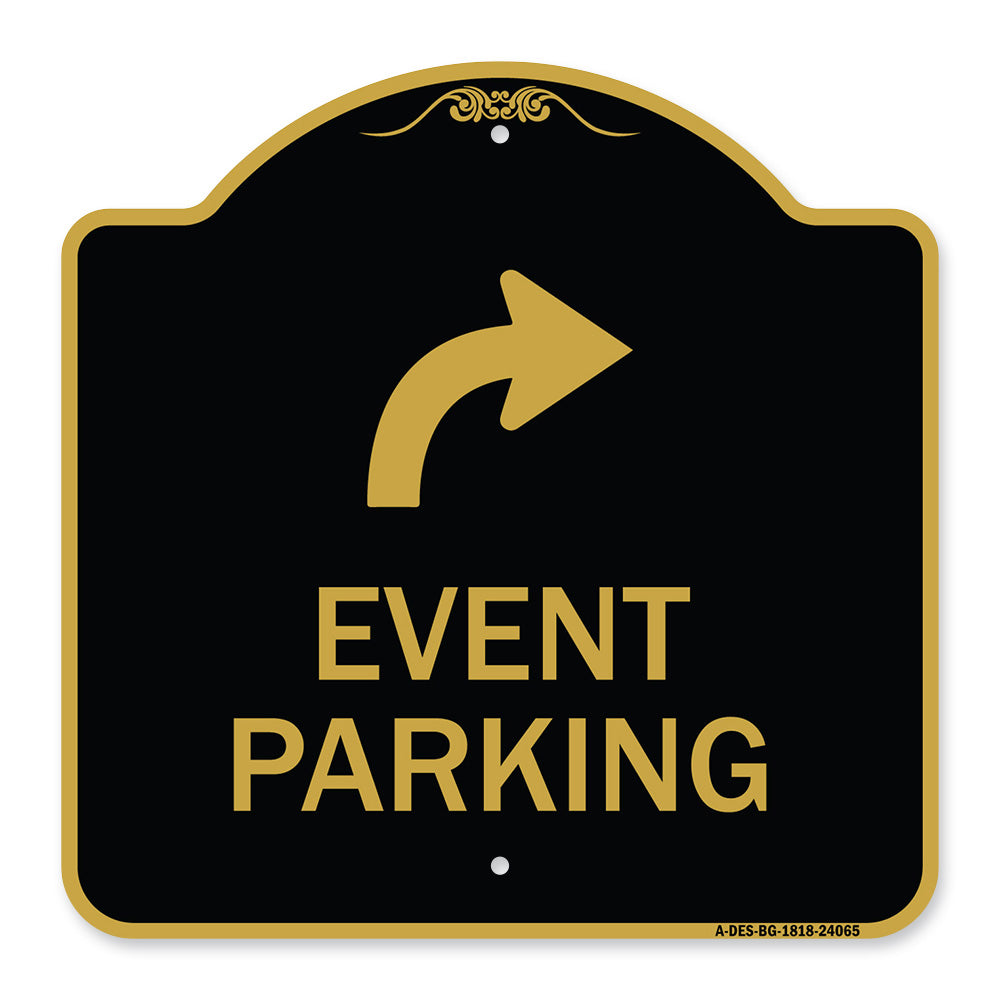 Event Parking Only (With Upper Right Arrow)