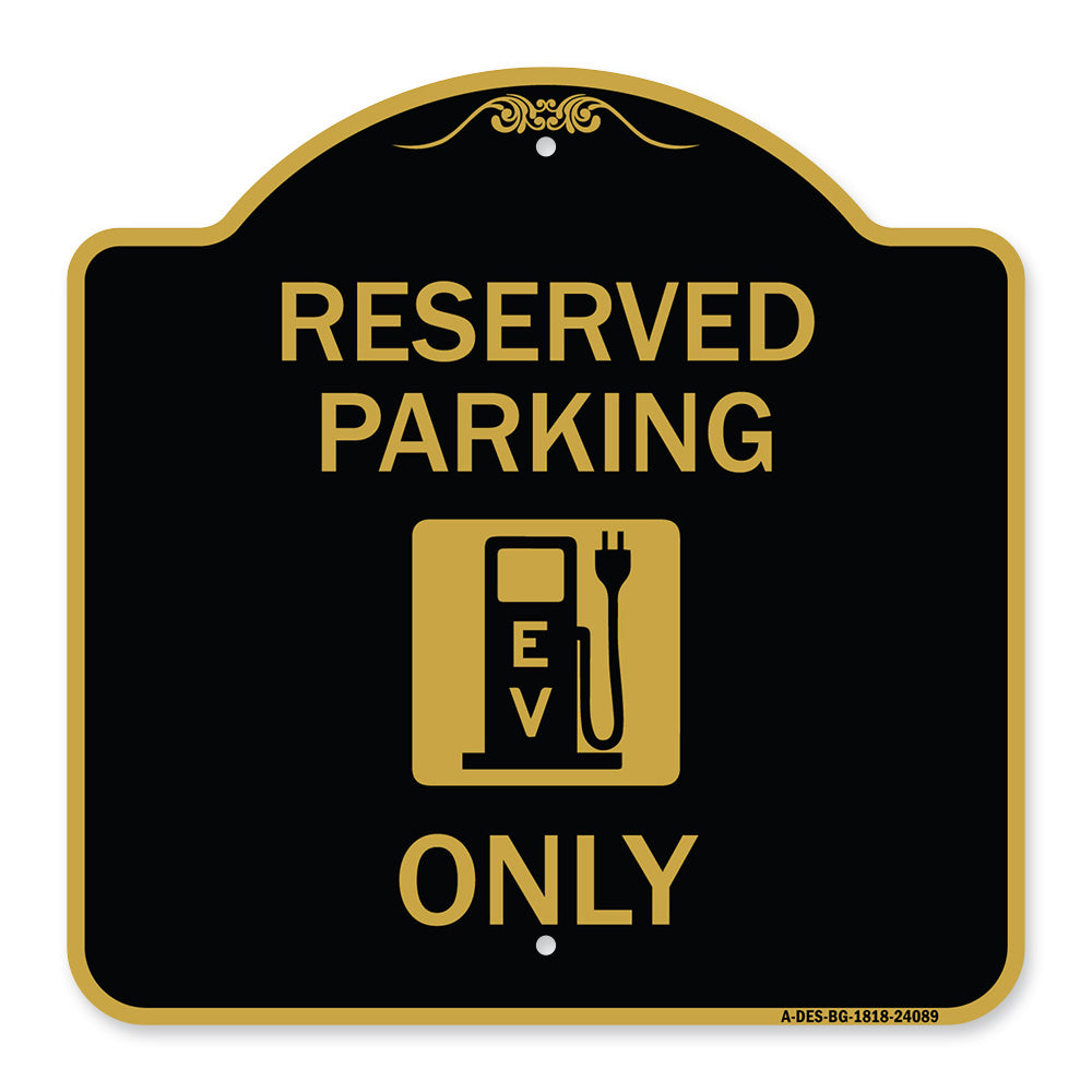 Ev Only (With Electric Vehicle Charging Station Graphic)