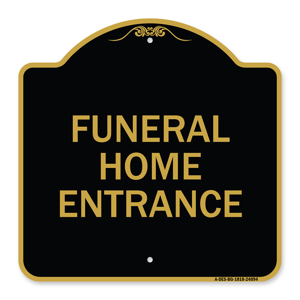 Entrance Sign Funeral Home Entrance