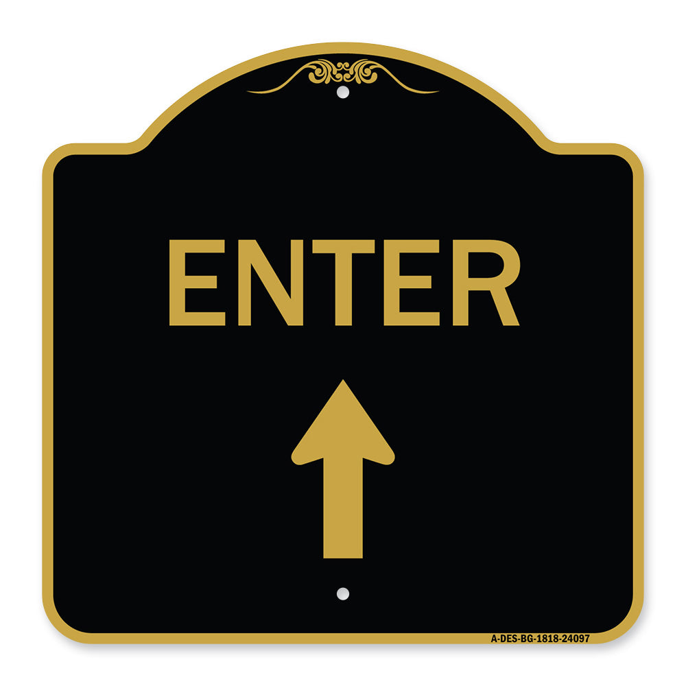 Enter Sign Enter with Up Arrow
