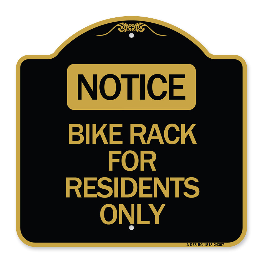 Bike Rack for Residents Only