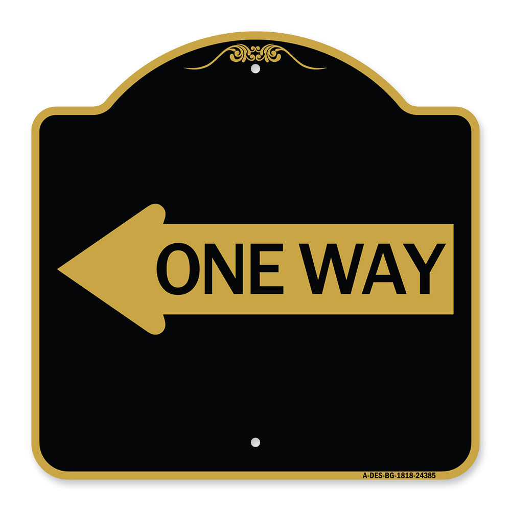 One Way (With Left Arrow)