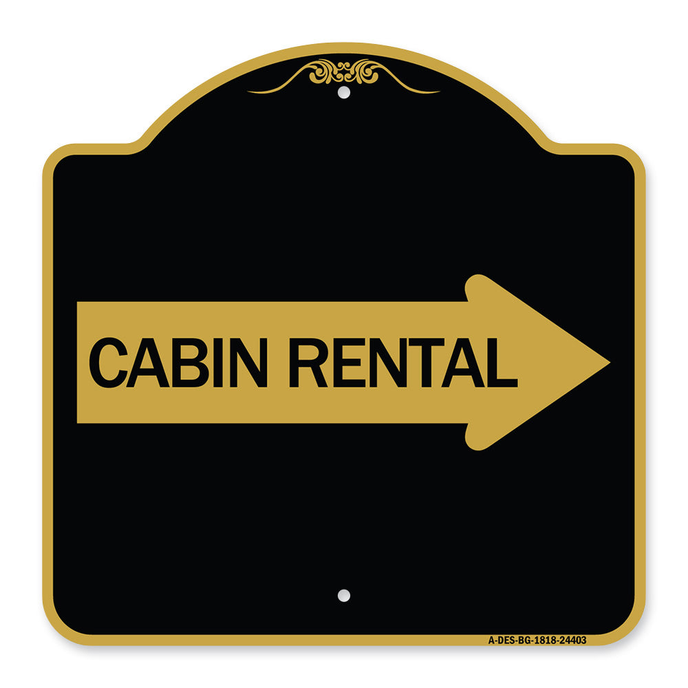 Cabin Rental (With Right Arrow)