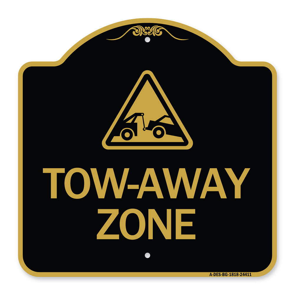 Tow-Away Zone with Graphic