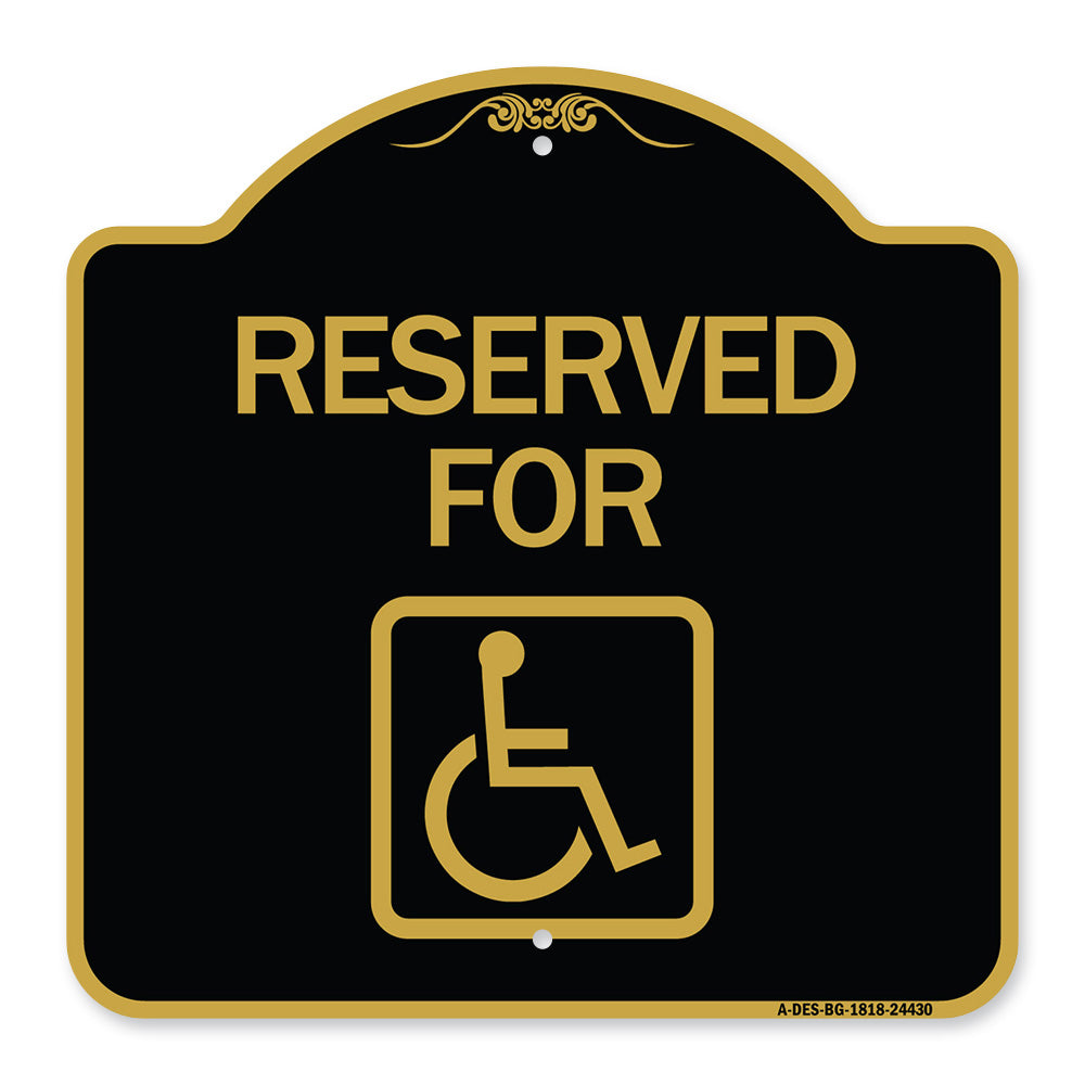 Reserved for (With Accessible Symbol)