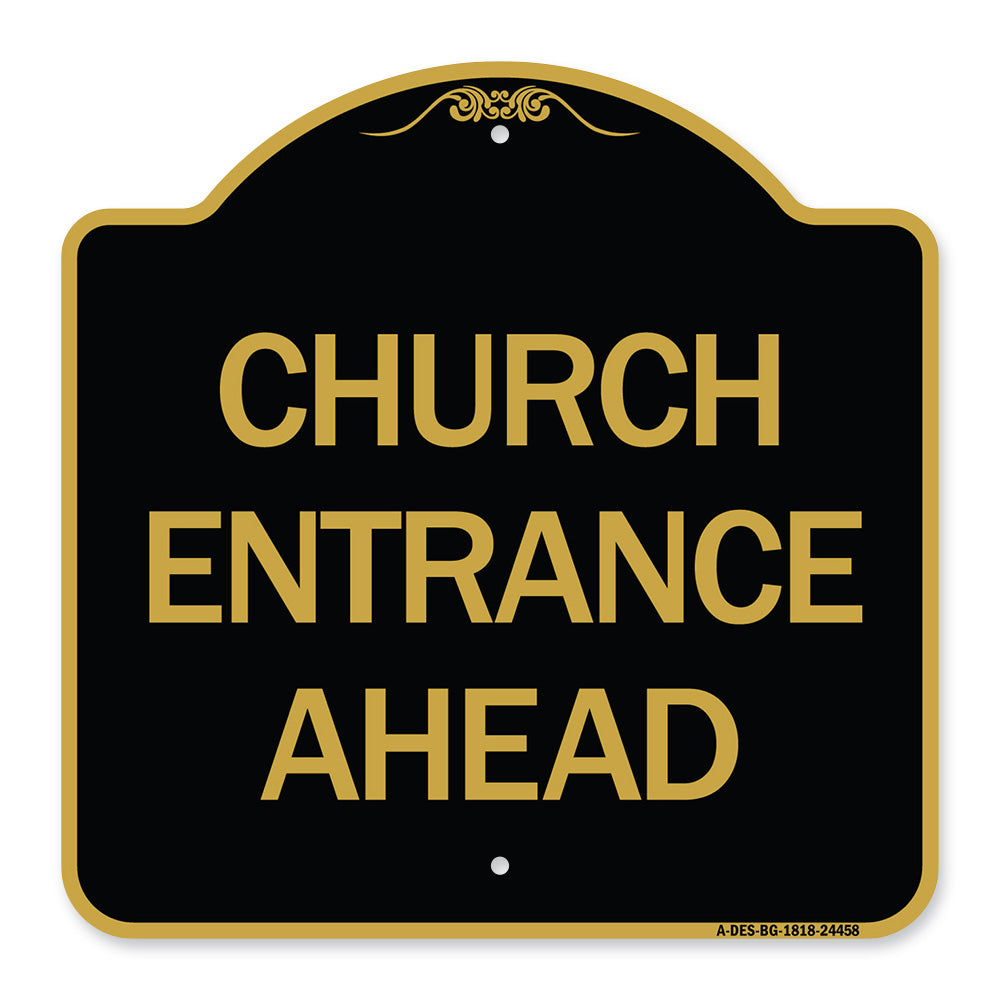 Church Entrance Ahead
