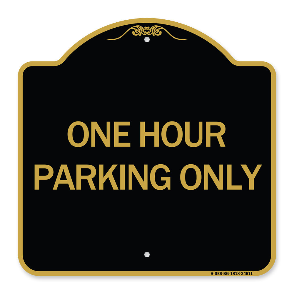 One Hour Parking Only