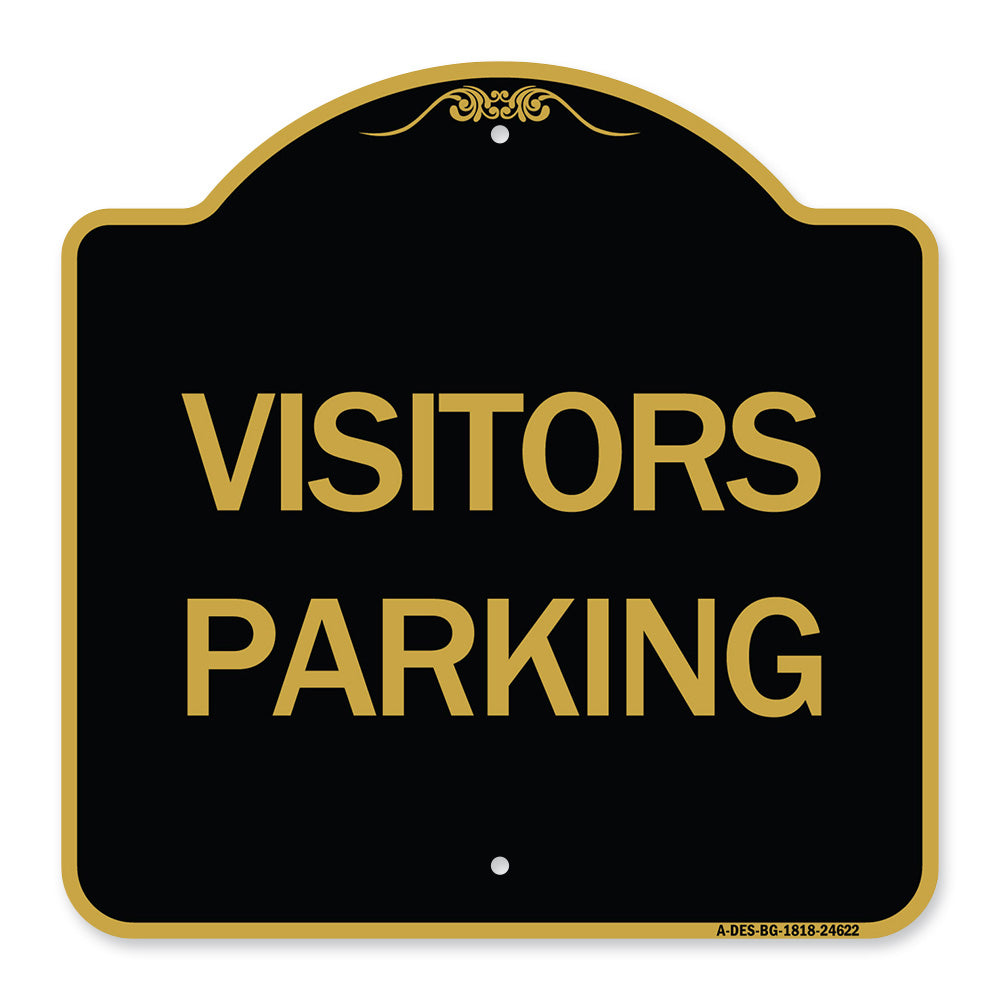 Parking Lot Sign Visitors Parking