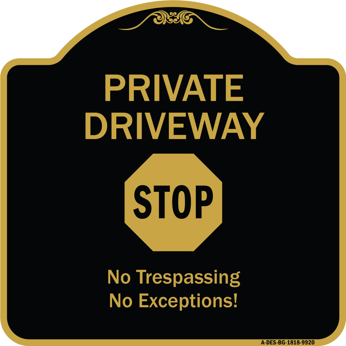 Private Driveway, Stop