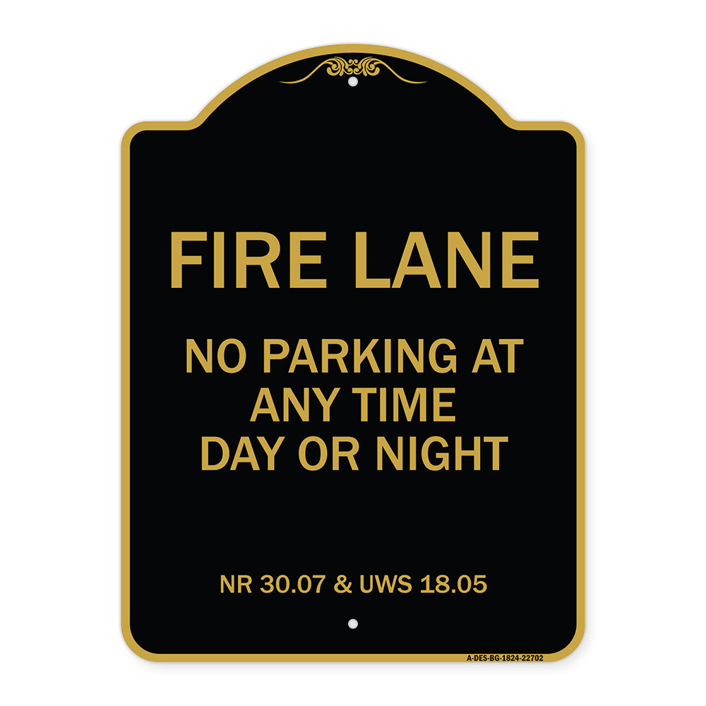 Wisconsin Fire Lane No Parking at Anytime Day or Night