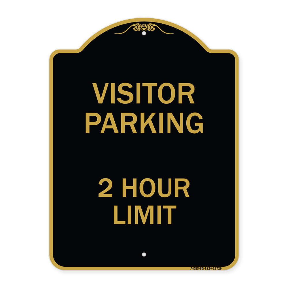 Visitor Parking Sign Visitor Parking 2 Hour Limit