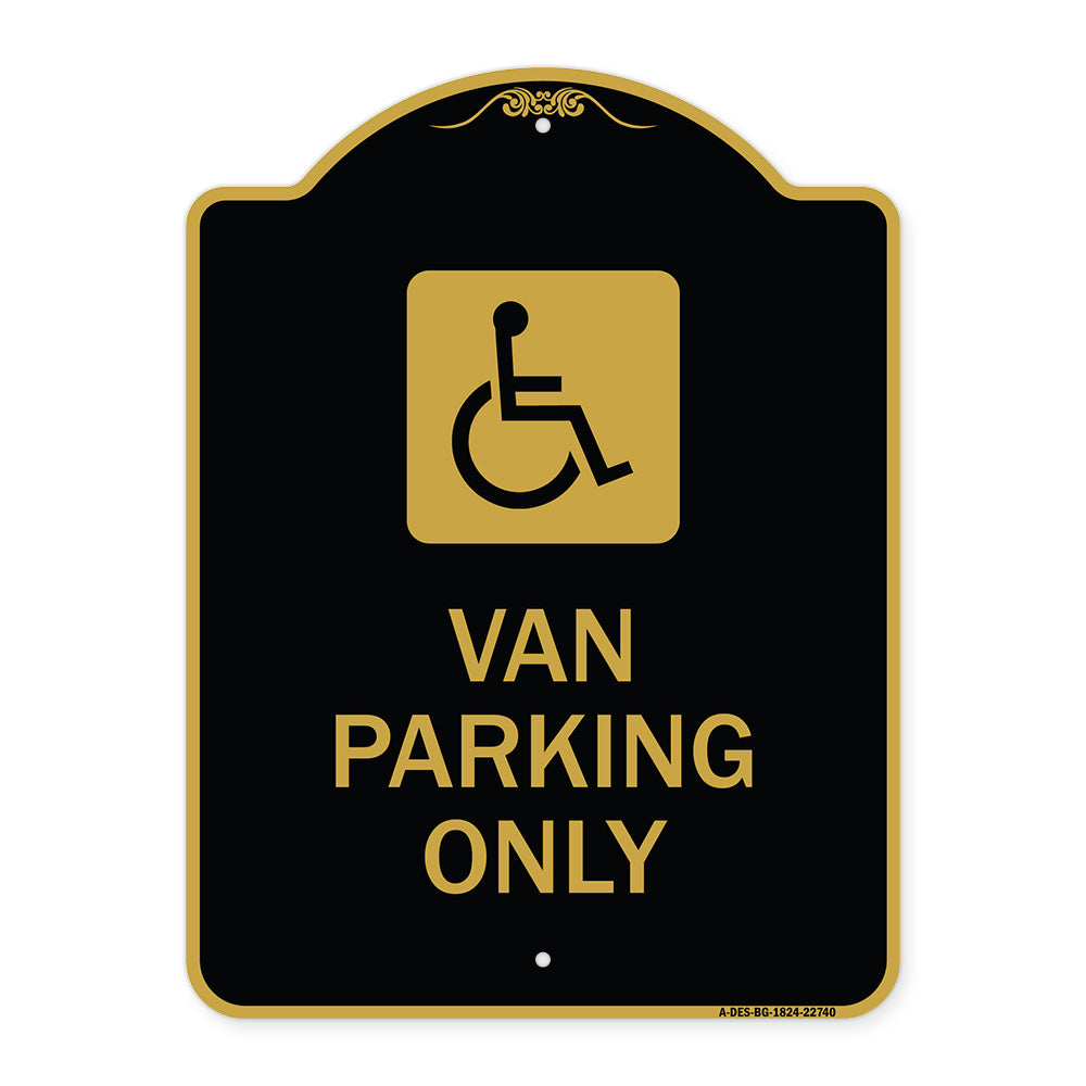 Van Parking Only (With Handicap Symbol)
