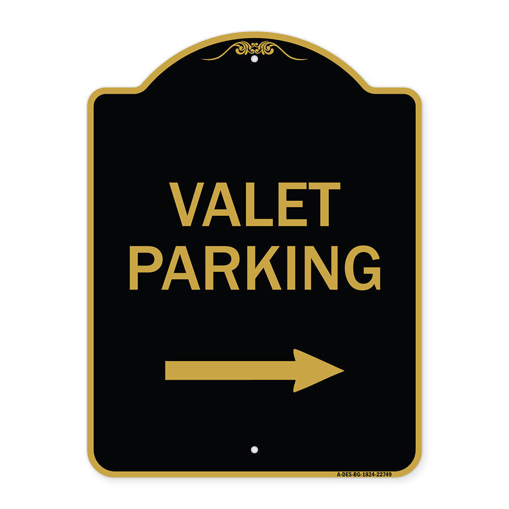 Valet Parking with Right Arrow