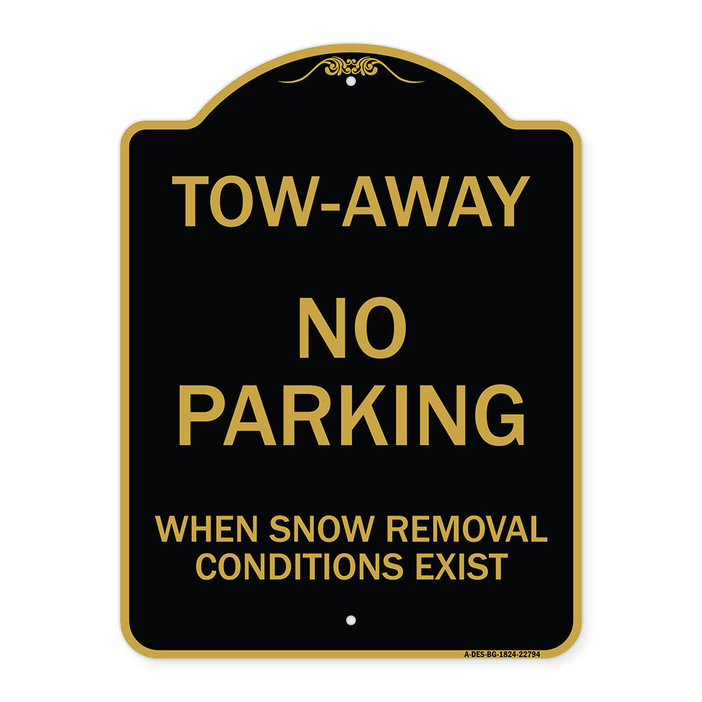 Tow-Away No Parking When Snow Removal Conditions Exist