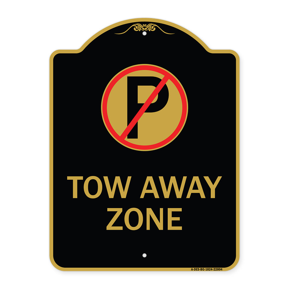 Tow Away Zone (No Parking Symbol)