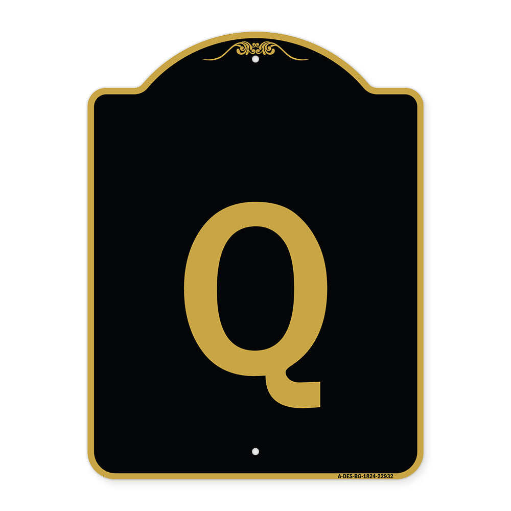 Sign with Letter Q
