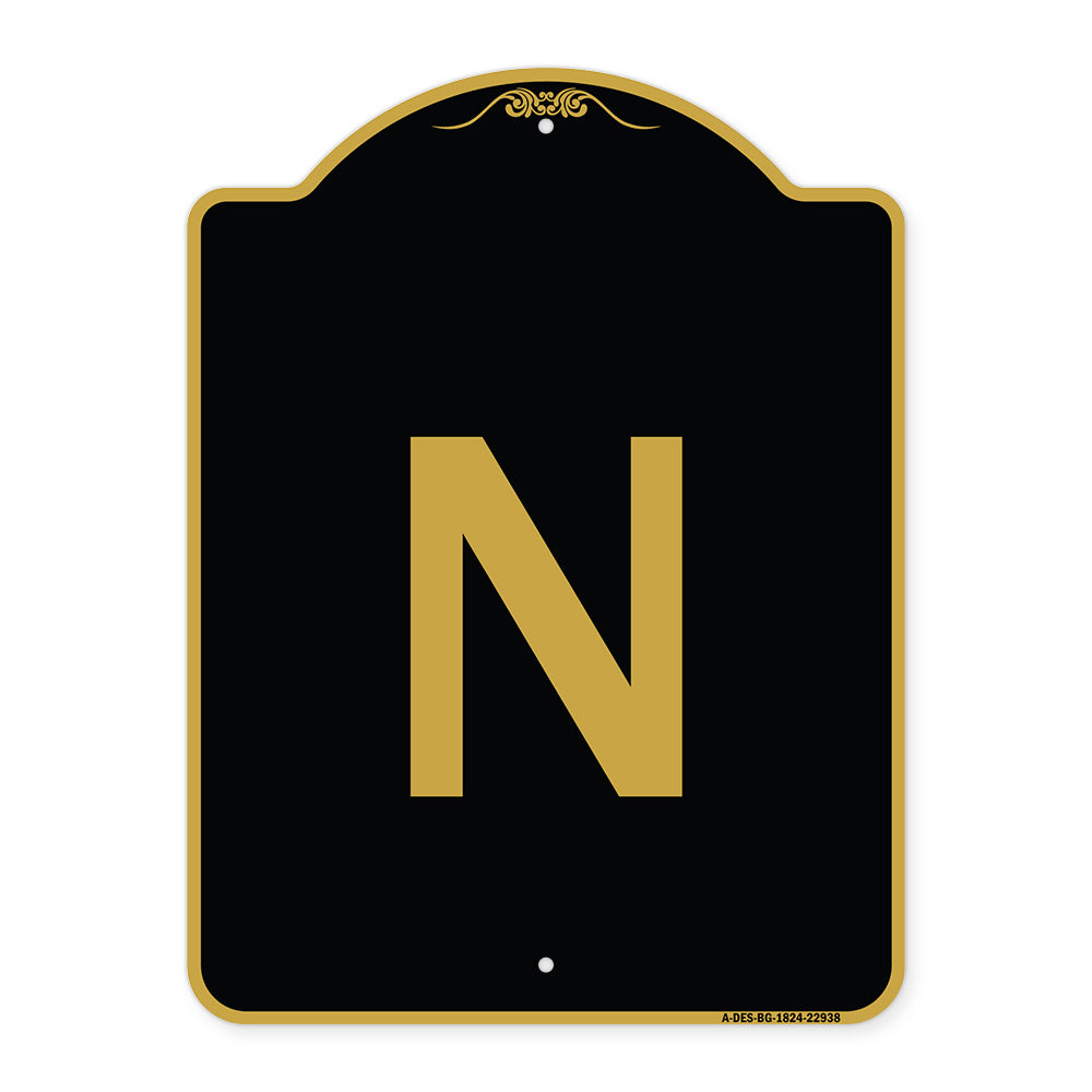 Sign with Letter N