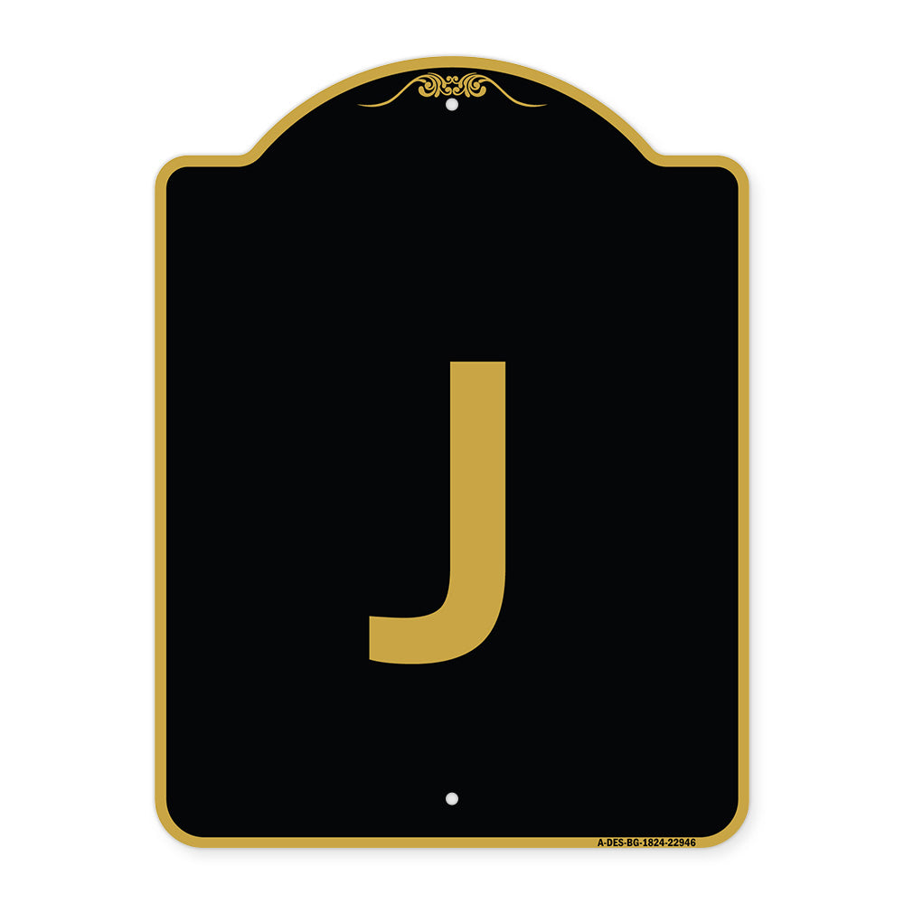 Sign with Letter J