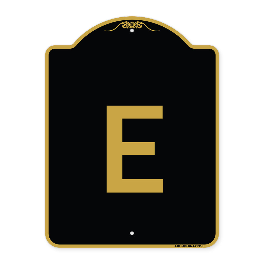 Sign with Letter E