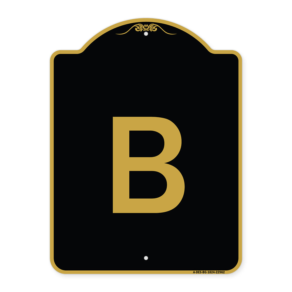 Sign with Letter B