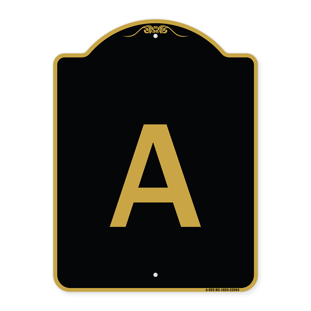 Sign with Letter A