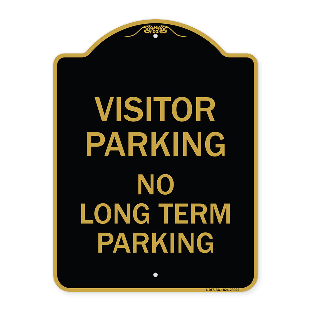 Reserved Parking Sign Visitor Parking No Long-Term Parking