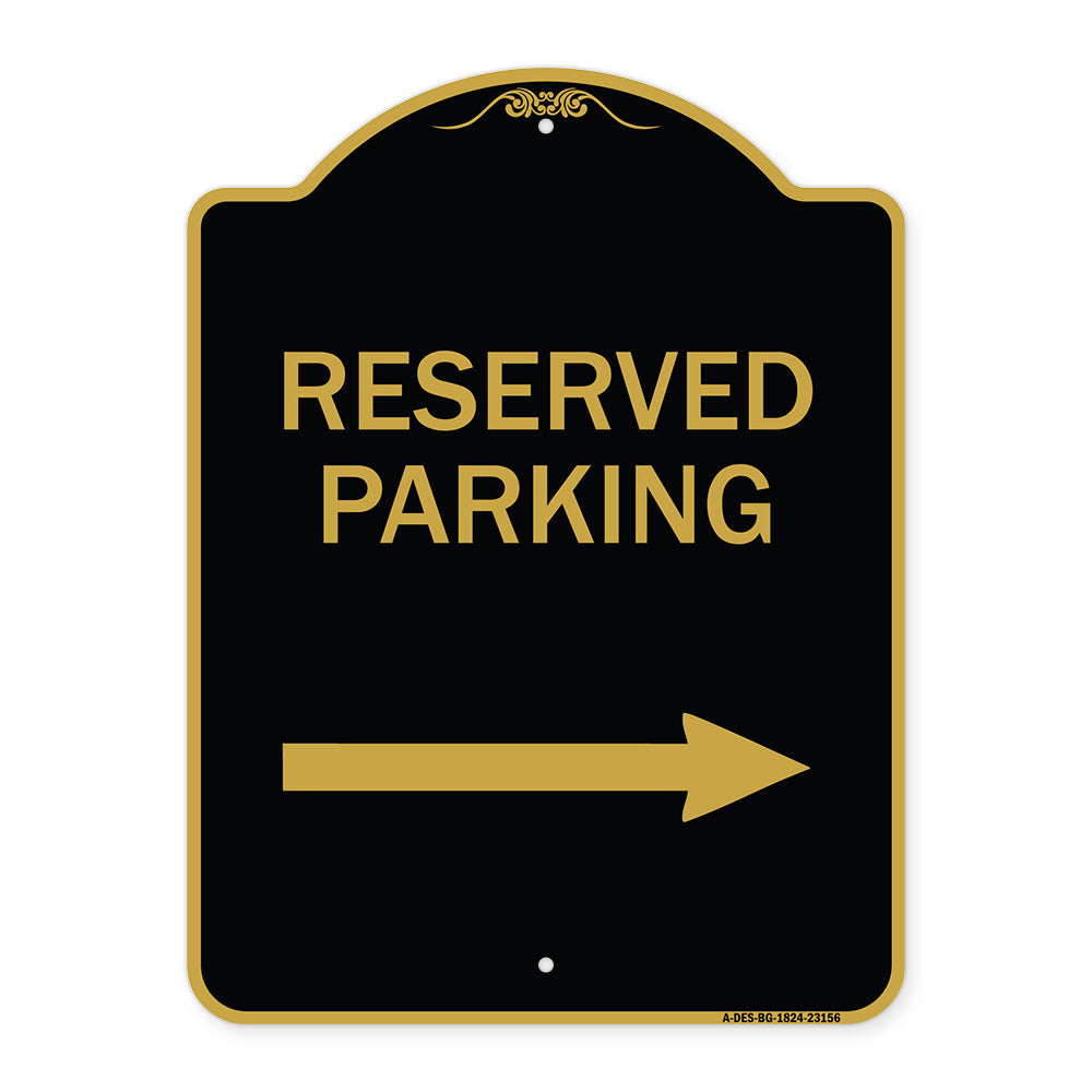 Reserved Parking (Right Arrow)