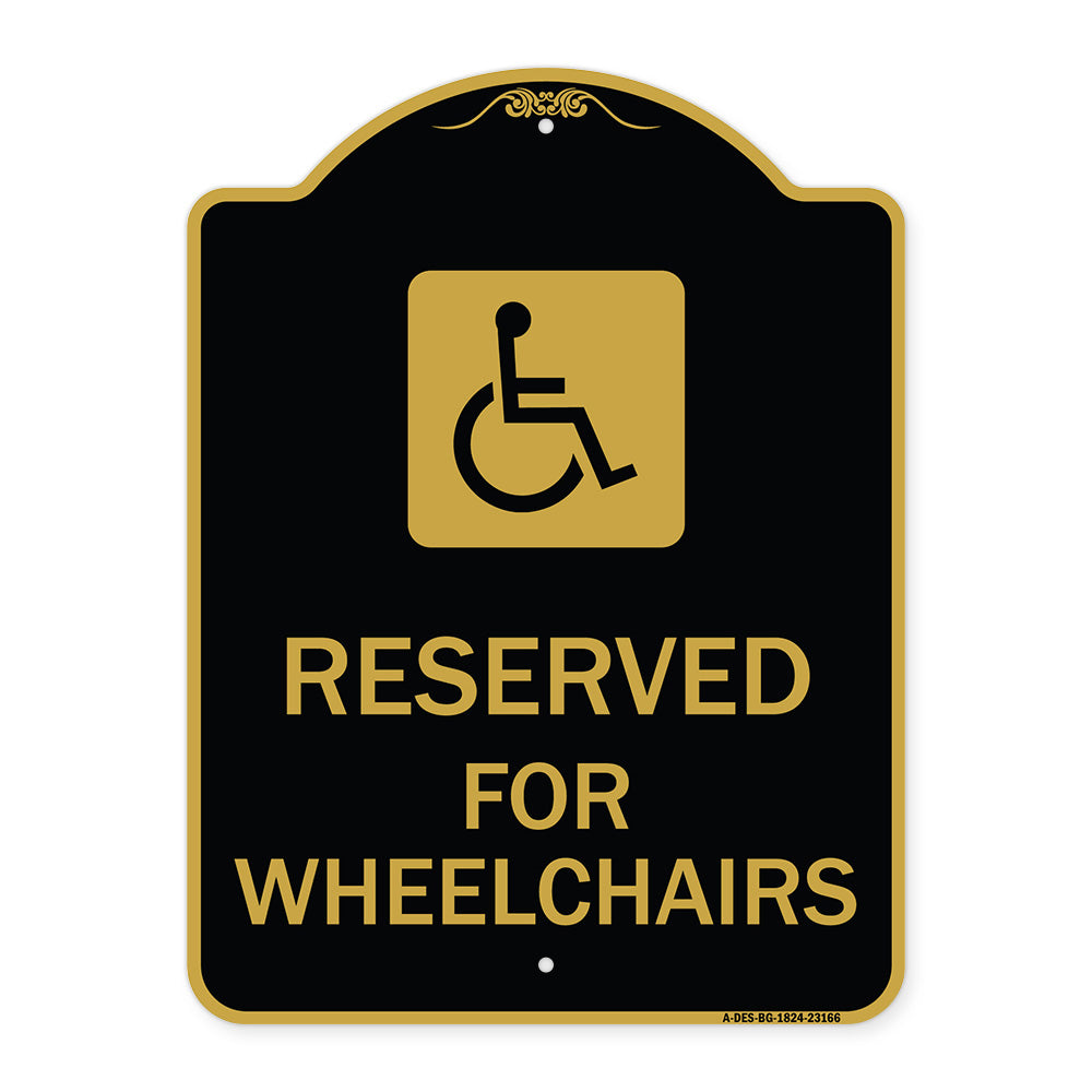 Reserved for Wheelchairs with Graphic