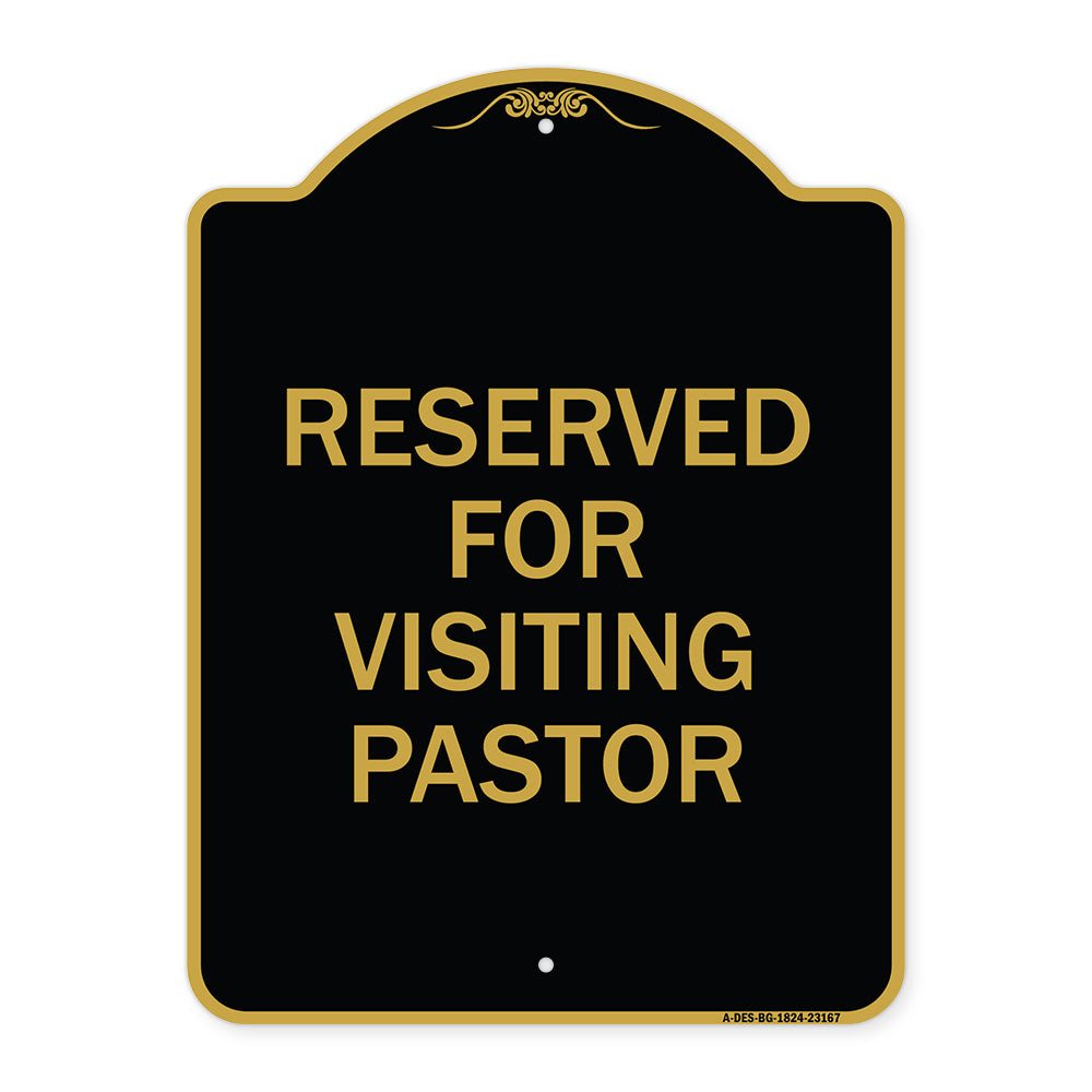 Reserved for Visiting Pastor