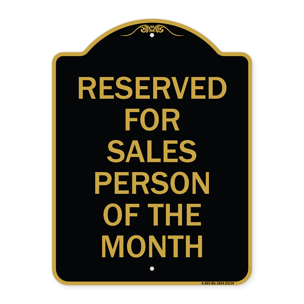 Reserved for Salesperson of the Month