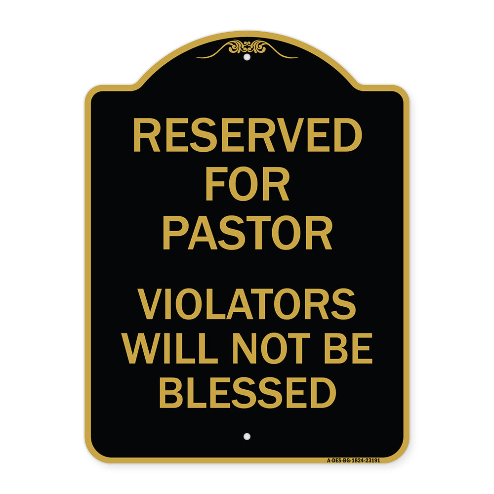 Reserved for Pastor Violators Will Not Be Blessed