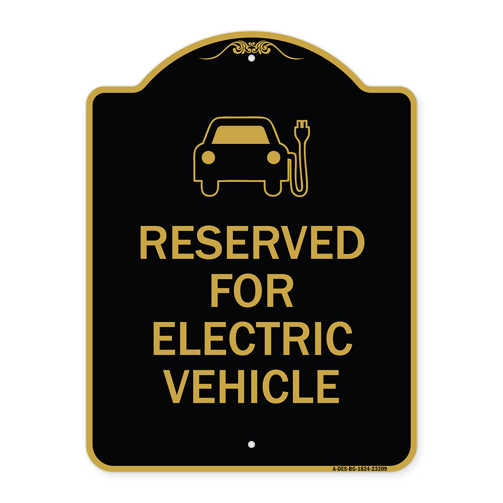 Reserved for Electric Vehicle (With Graphic)
