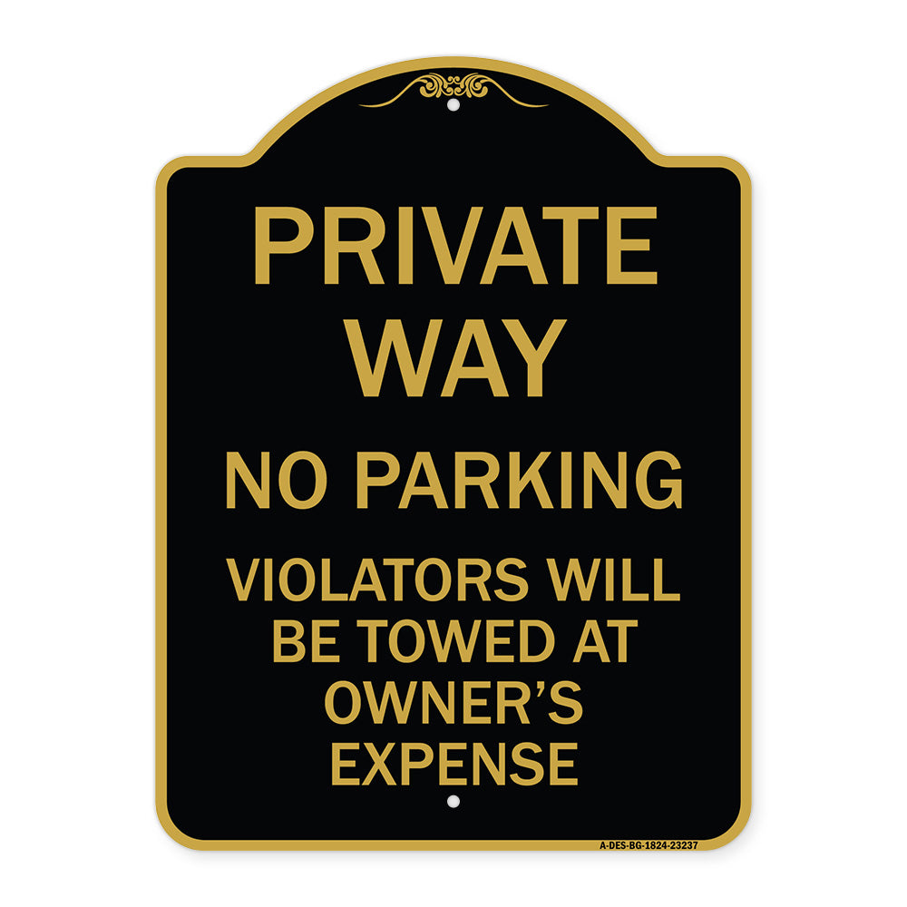 Private Way Violators Will Be Towed Away