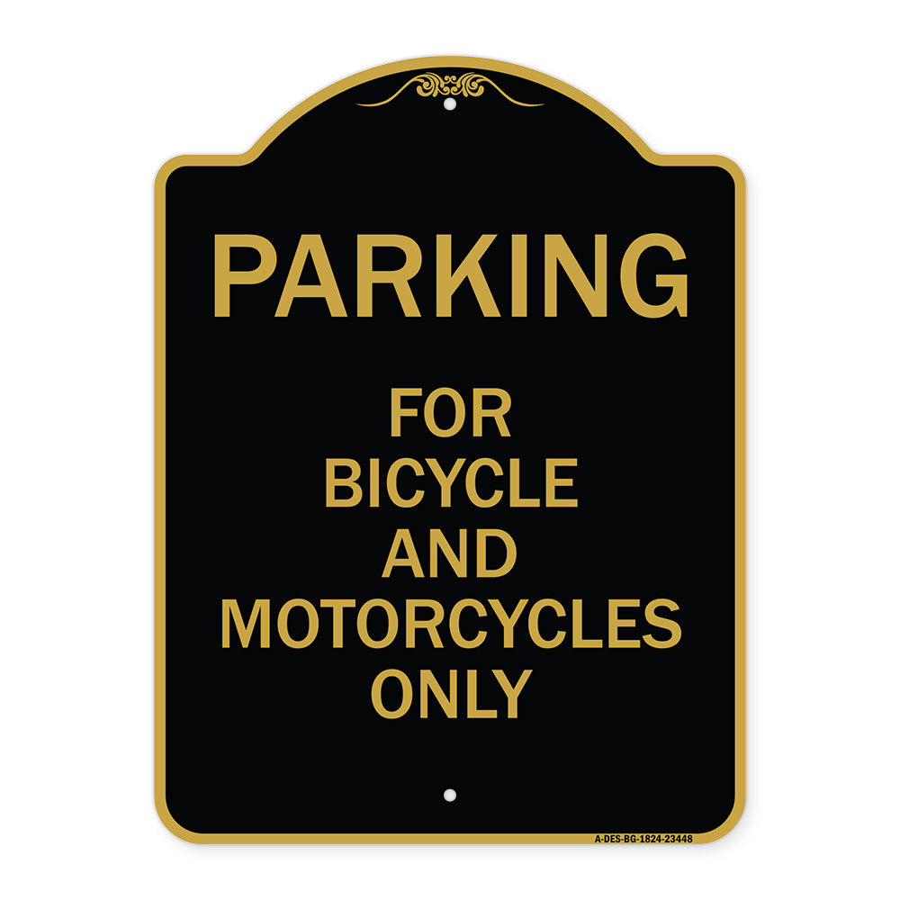 Parking for Bicycles and Motorcycles Only