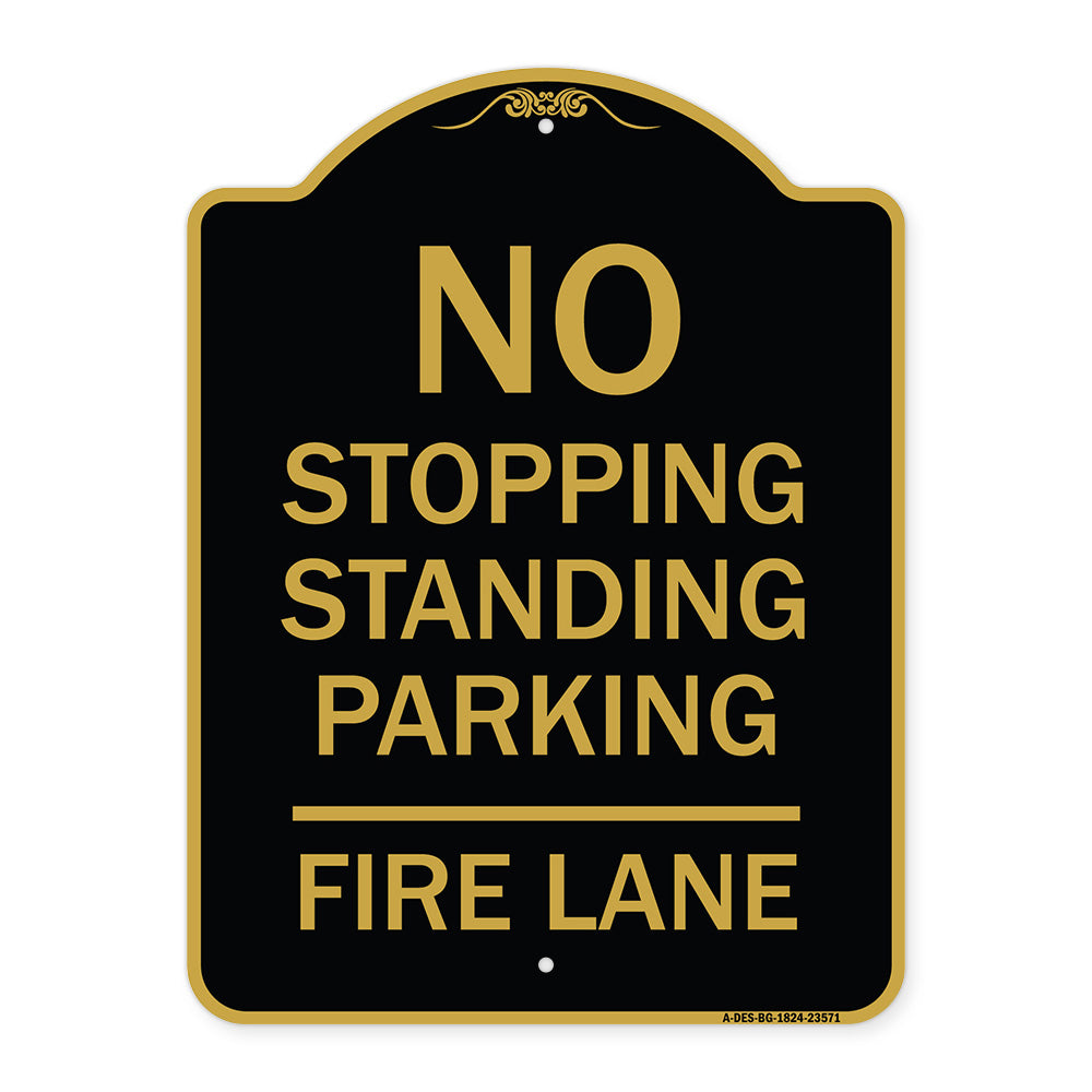 No Stopping Standing Parking - Fire Lane