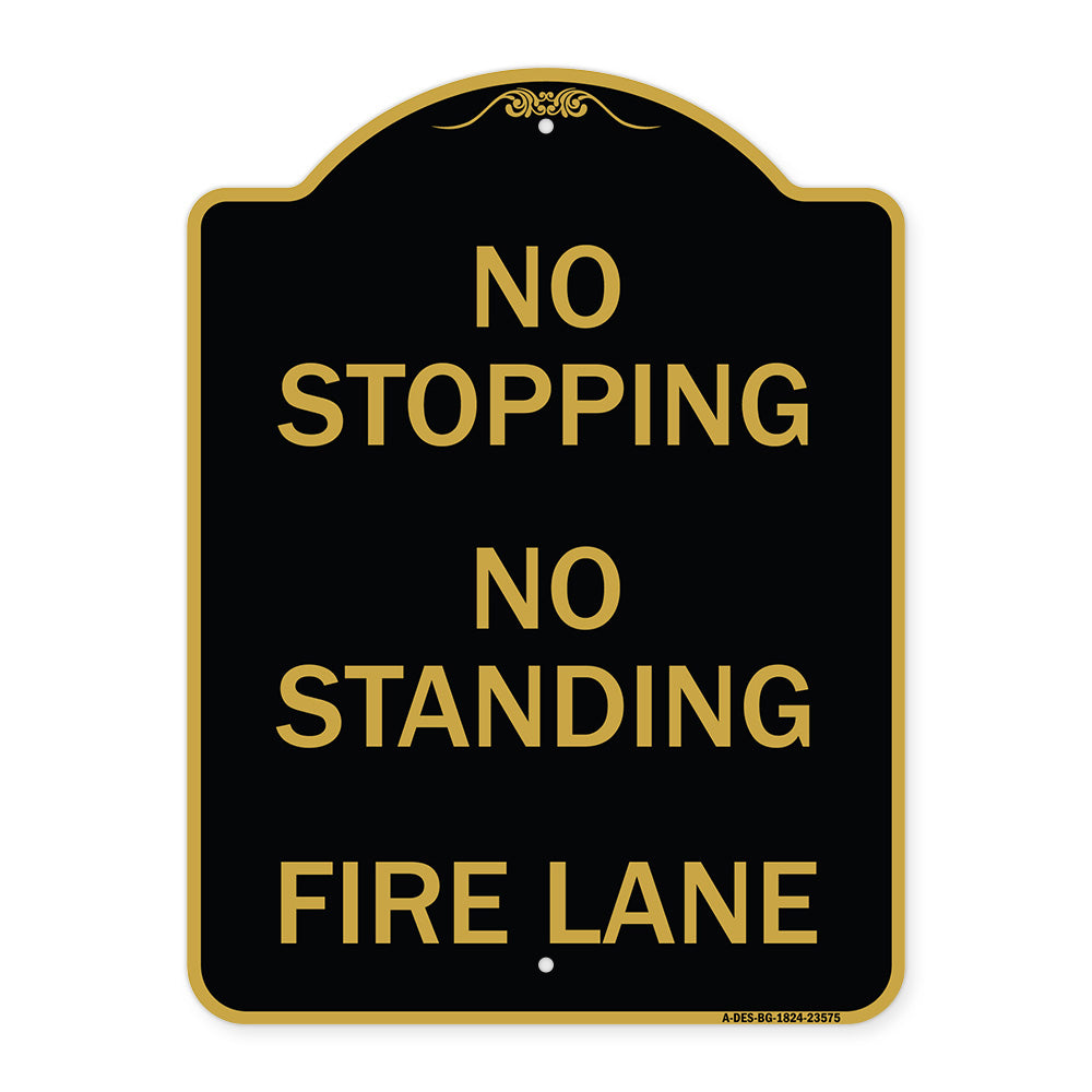 No Stopping No Standing Fire Lane