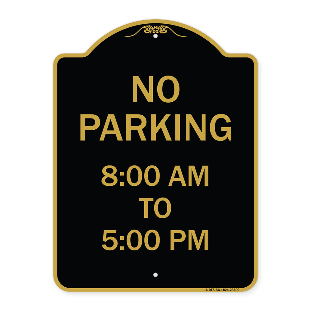 No Parking 8-00 Am to 5-00 Pm