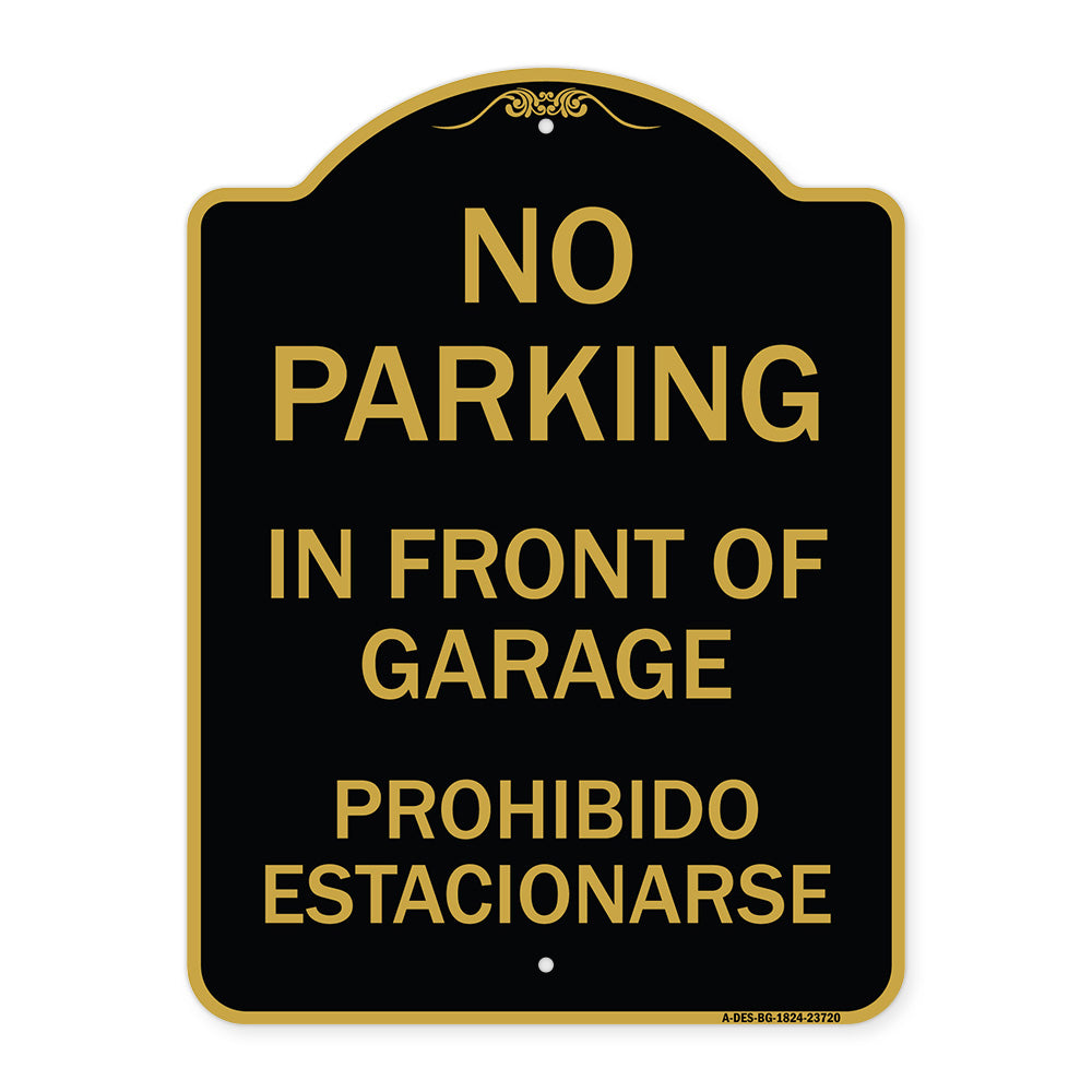 No Parking in Front of Garage Prohibido Estacionarse