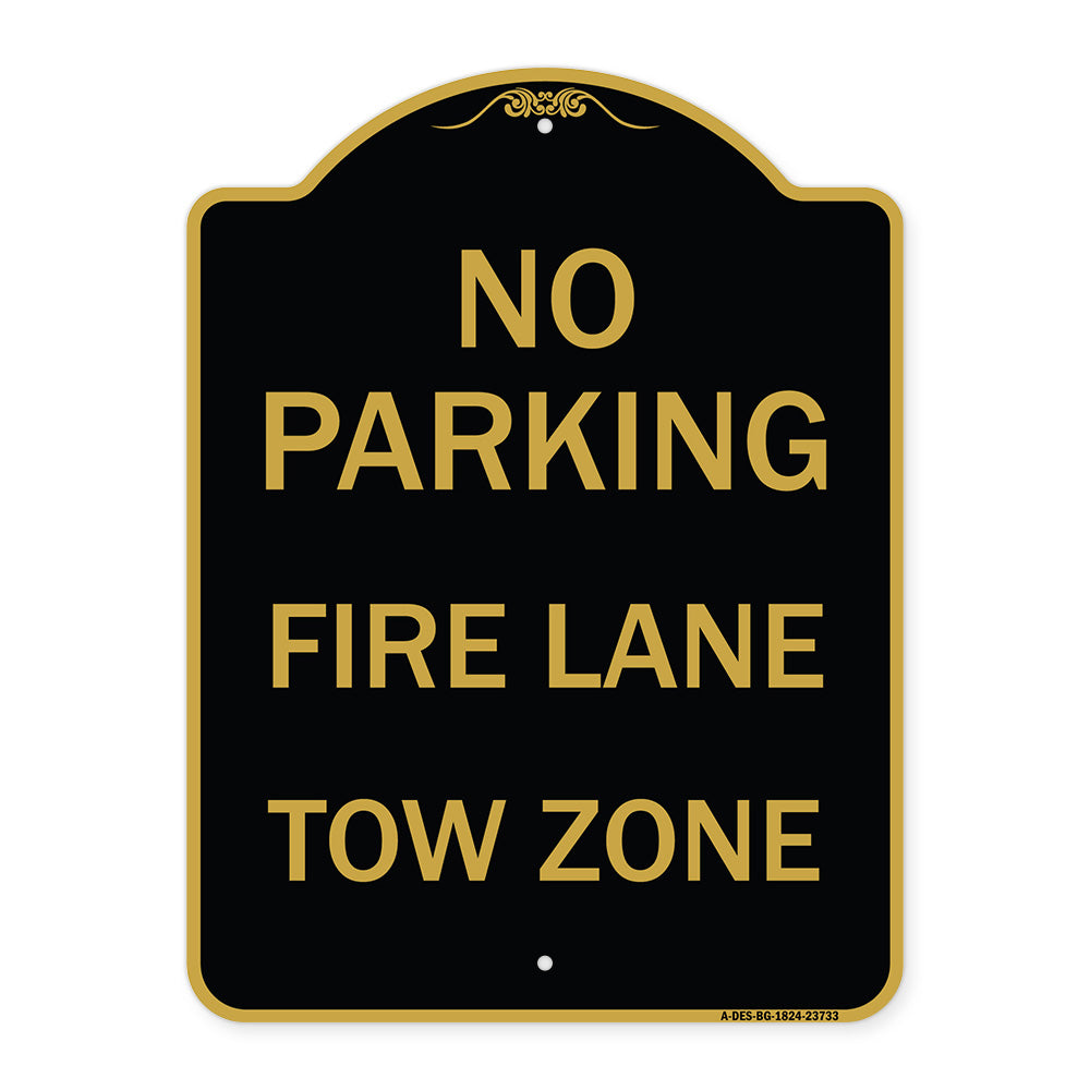 No Parking Fire Lane Tow Zone (K-1645)