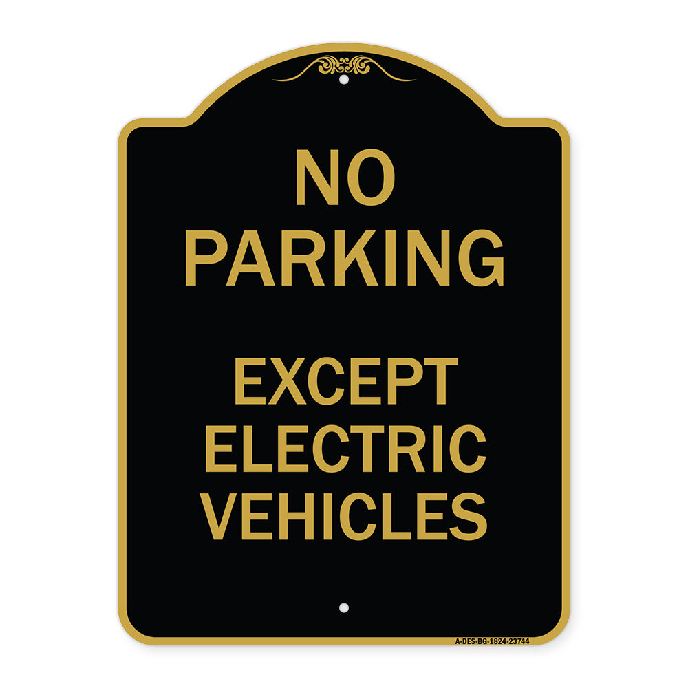No Parking Except Electric Vehicles