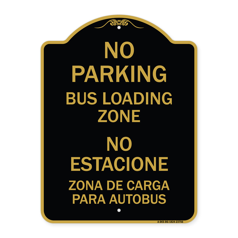No Parking Bus Loading Zone No Entacionamiento Bus De Carga Zona