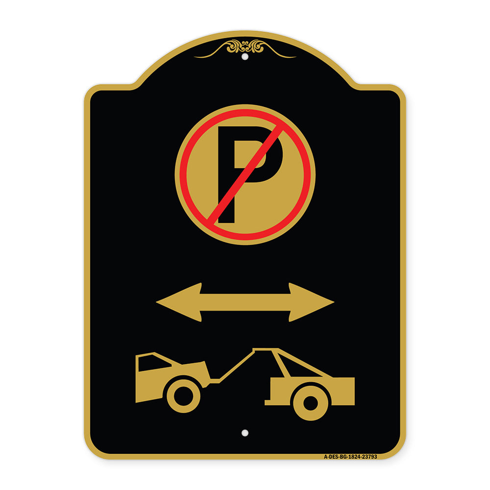 No Parking - Tow Away Zone (With Graphic)