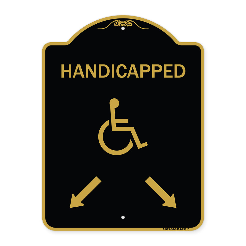 Handicapped Parking with Double Arrows