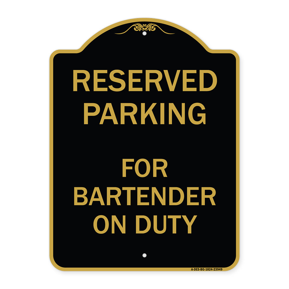 For Bartender on Duty