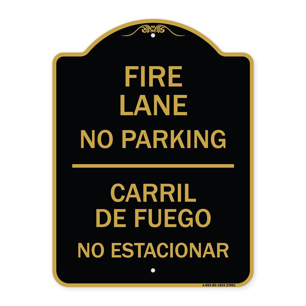 Fire Lane No Parking - Carril De Fuege No Esta Conar
