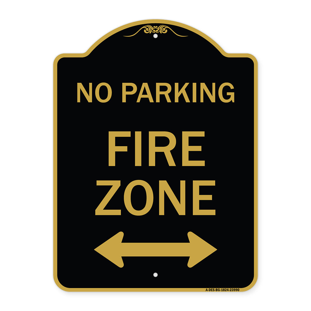 Fire Lane with Bidirectional Arrow