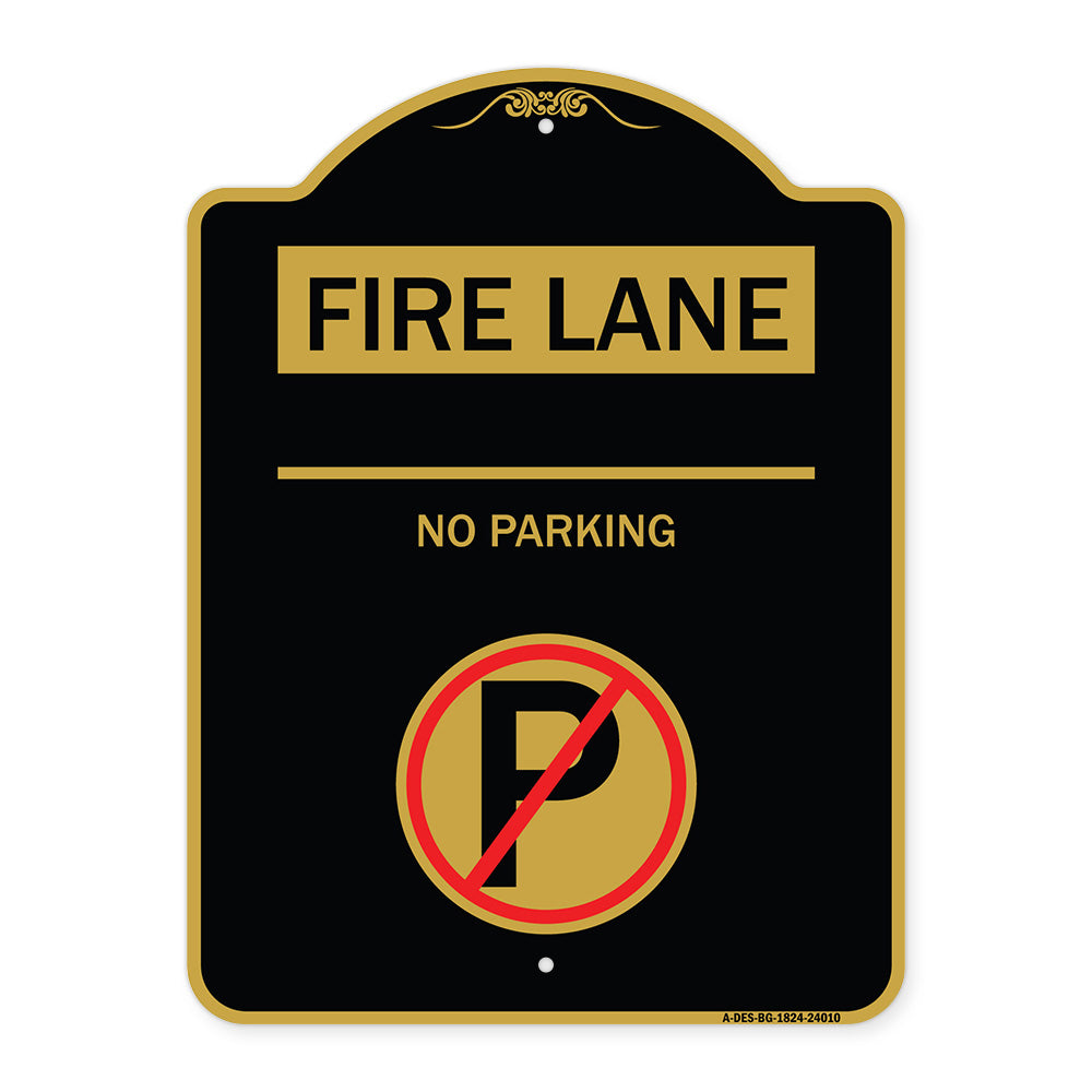 Fire Lane - No Parking (With No Parking Symbol)